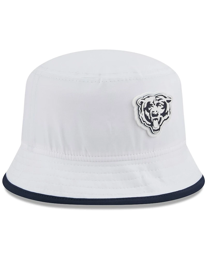 New Era Men's White Chicago Bears 2025 Nfl Training Camp Stretch Bucket Hat