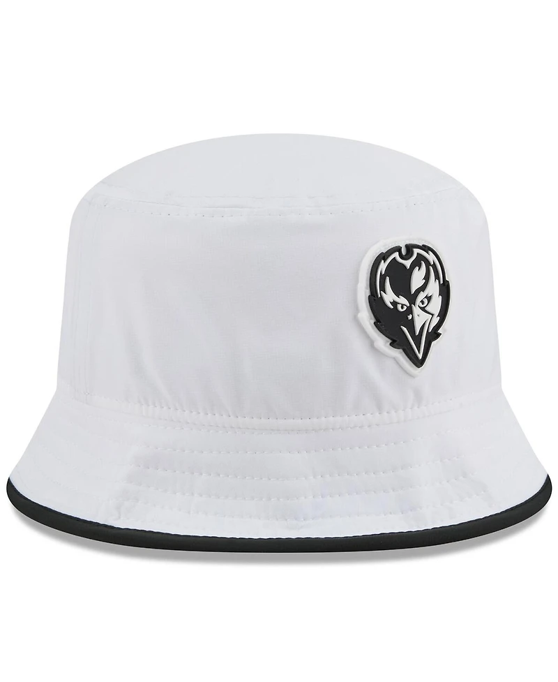 New Era Men's White Baltimore Ravens 2025 Nfl Training Camp Stretch Bucket Hat