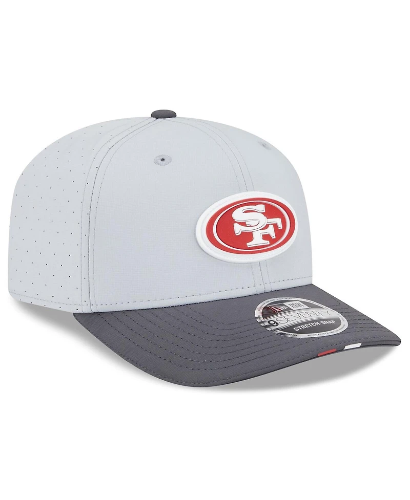 New Era Men's Gray/Graphite San Francisco 49ers 2025 Nfl Training Camp 9SEVENTY Adjustable Hat