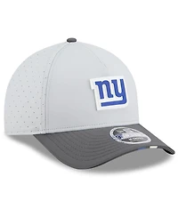 New Era Men's Gray/Graphite New York Giants 2025 Nfl Training Camp A-Frame 9FORTY Adjustable Hat