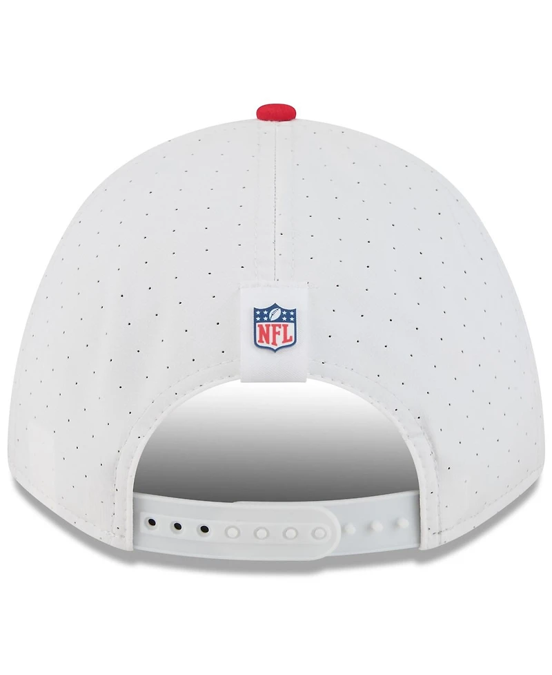 New Era Big Boys and Girls White/Red Kansas City Chiefs 2025 Nfl Training Camp A-Frame 9FORTY Adjustable Hat