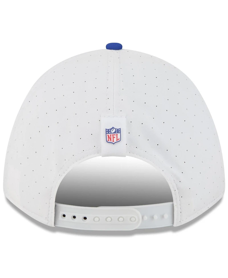 New Era Big Boys and Girls White/Royal Buffalo Bills 2025 Nfl Training Camp A-Frame 9FORTY Adjustable Hat