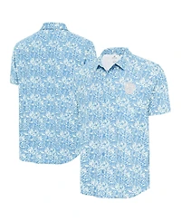 Antigua Men's Powder Blue Milwaukee Brewers Resort Button-Up Shirt