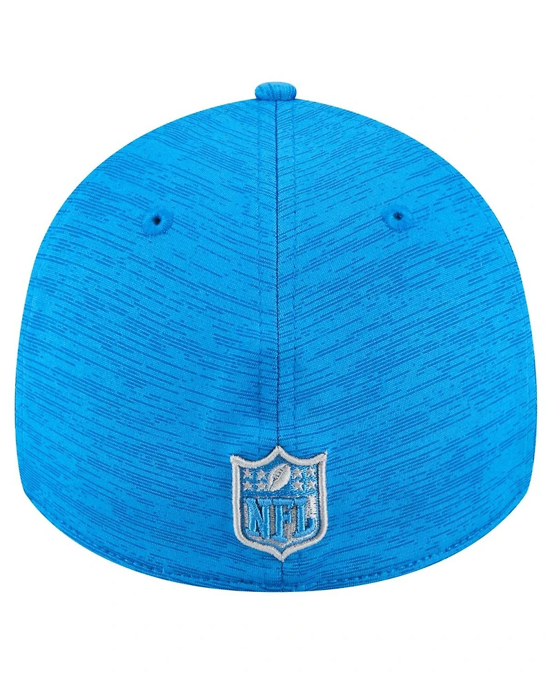 New Era Men's Blue Detroit Lions Stripes 39THIRTY Flex Hat