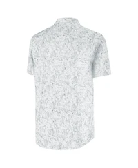 Antigua Men's White Los Angeles Dodgers Lush Button-Up Shirt