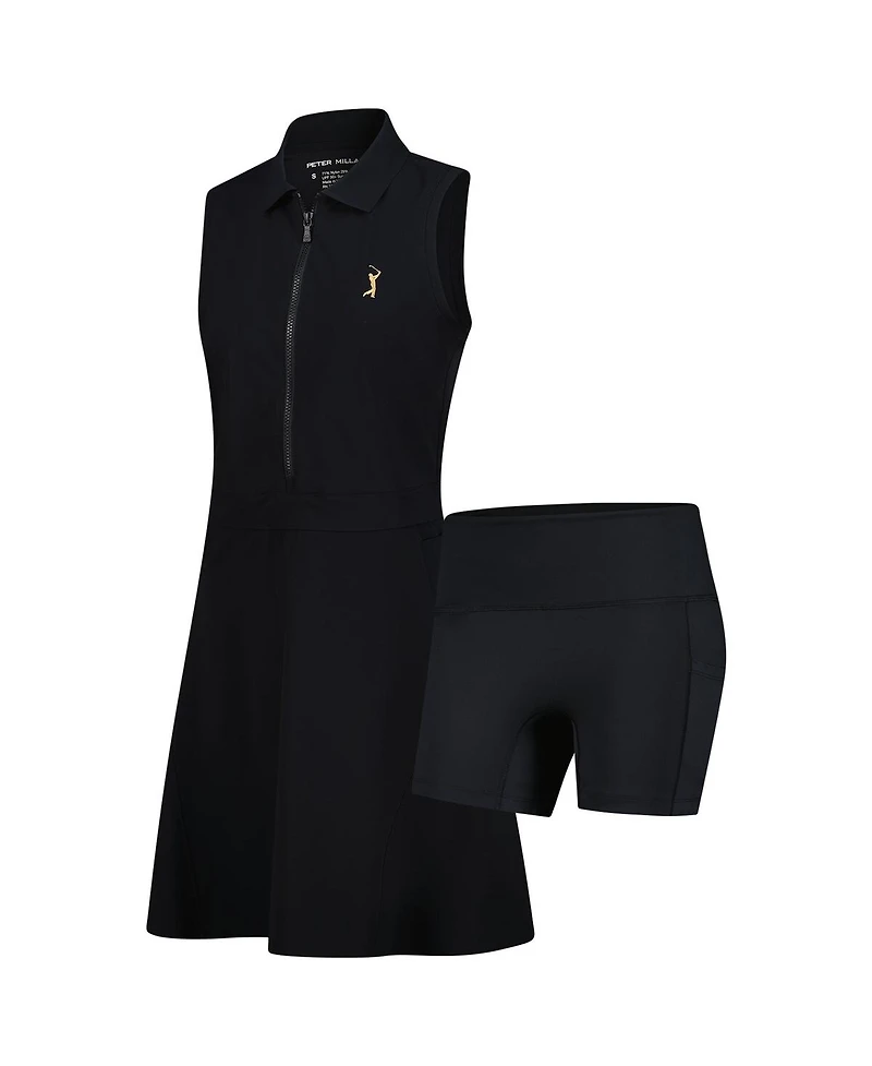 Peter Millar Women's Black 2025 The Players Goldman Bingham Sleeveless Dress