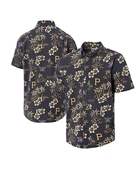 Reyn Spooner Men's Black Pittsburgh Pirates Kekai Button-Down Shirt