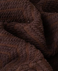 Battilo Herringbone Chenille Knit Throw, 50" x 60"