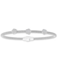 Macy's Cubic Zirconia Star Charm Bracelet Sterling Silver (also 14k Gold Over Silver)