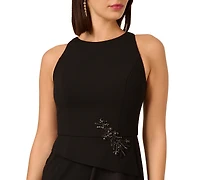 Adrianna Papell Women's Cascading-Ruffle Crepe Gown