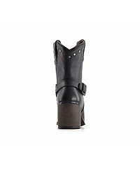 Forastero Women's Western Leather Boots with Buckle