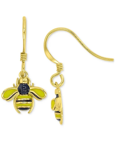 Macy's 14k Yellow Gold Over Sterling Silver Hook Earrings