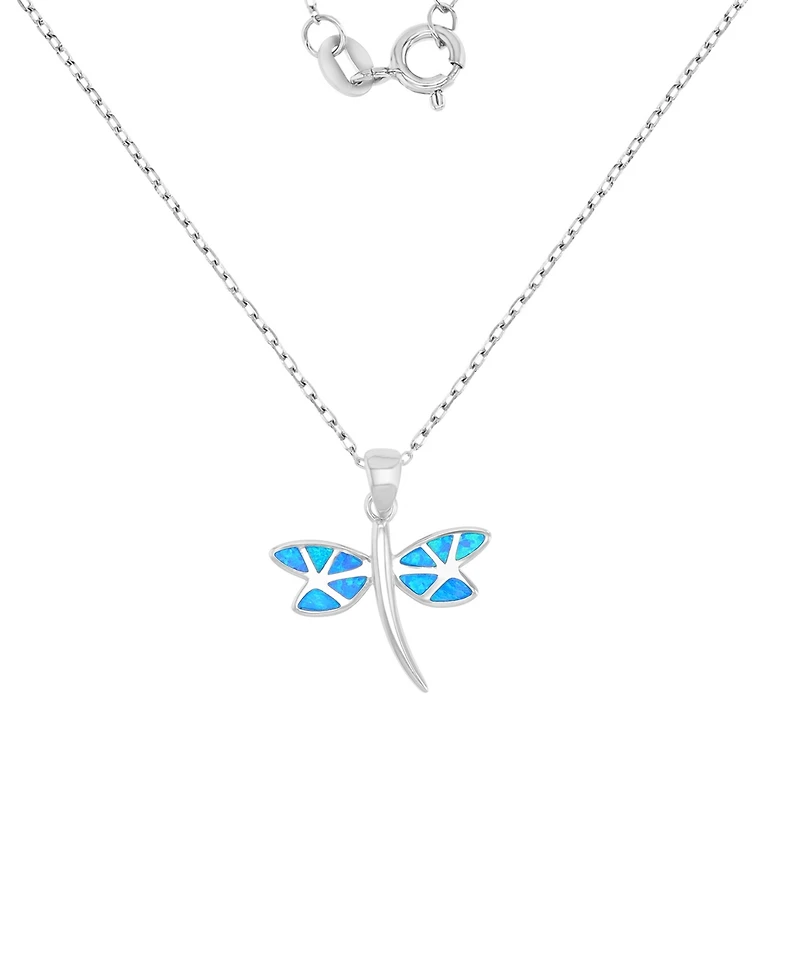 Macy's Sterling Silver Dragonfly Pendant Necklace