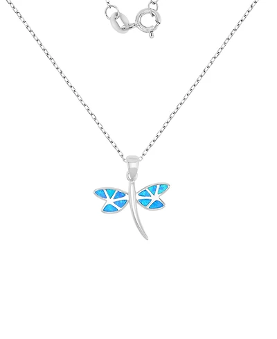 Macy's Sterling Silver Dragonfly Pendant Necklace