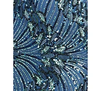 Seni & Cade Juniors' Embroidered Sequined Bodycon Dress