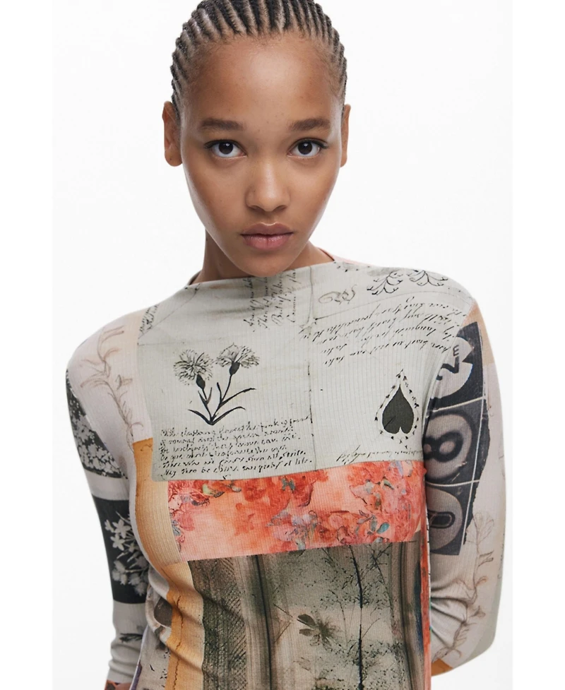 Desigual Women's Collage fitted dress