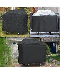 Mondawe 3 Burner 40,500 Btu Stainless Steel Outdoor Barbecue Gas Grillwith Side Burner and Cover