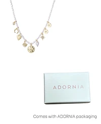 Adornia Gold Cultivated Pearl Charm Strand Necklace