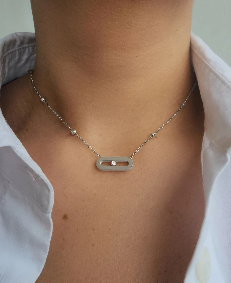 Adornia Tarnish Resistant Bar Necklace