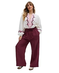 Raffya Women's Paulina Wide Leg Trouser