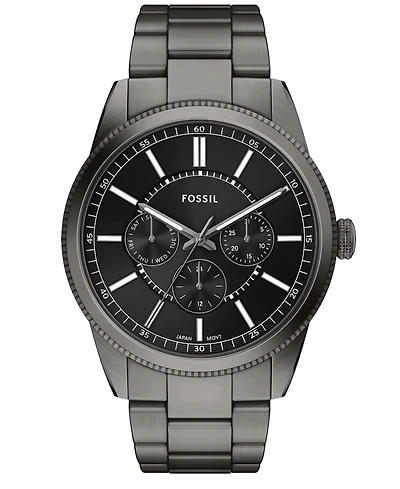Fossil Men's Pearson Multifunction Gunmetal Stainless-Steel Watch, 42mm