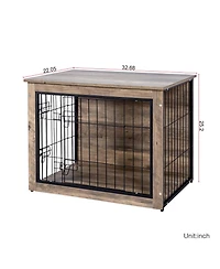 Streamdale Furniture Medium Wooden Dog Crate Furniture