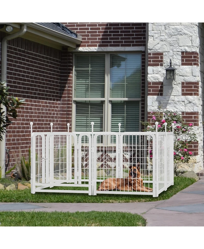 Streamdale Furniture Dog Playpen 8 Panels 24" Heavy Duty