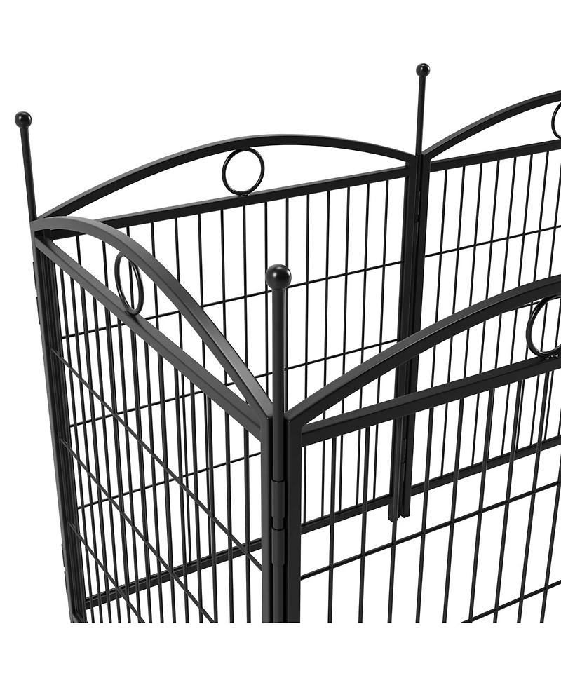 Streamdale Furniture Dog Playpen 32-Inch 8-Panel Metal Pet Fence
