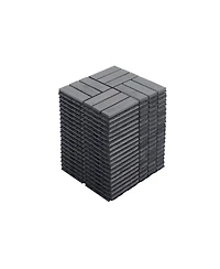 Streamdale Furniture Interlocking Deck Tiles Light Gray Acacia 12"x12" (30 Pcs)