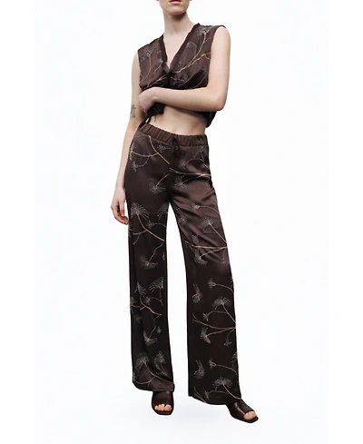 Nocturne Women's Beaded Embroidered Pants