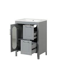 Streamdale Furniture 24" Bathroom Vanity with Sink & Drawers