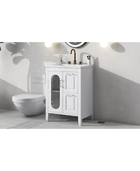 Streamdale Furniture 24" Bathroom Vanity with Sink & Drawers