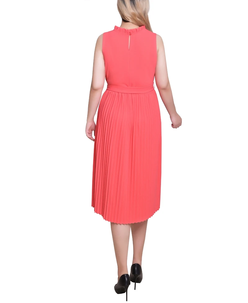 Ny Collection Women's Sleeveless Pleated Skirt Dress