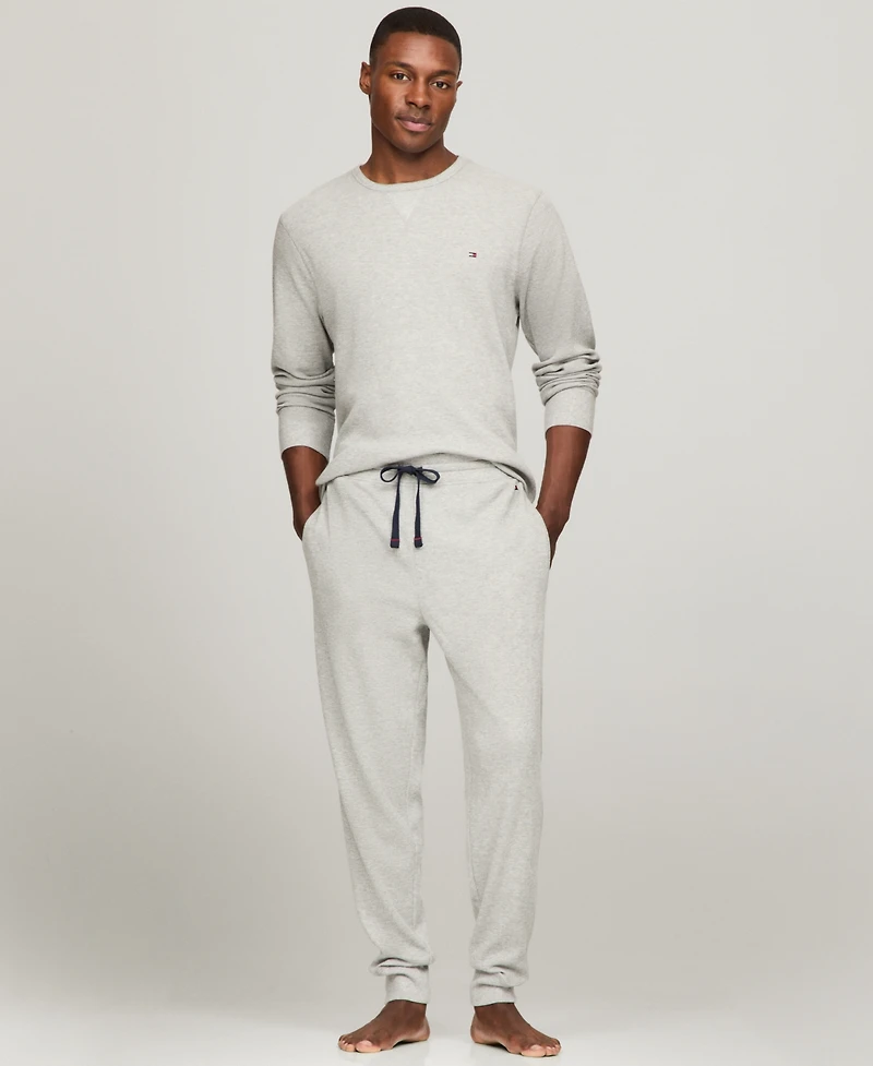 Tommy Hilfiger Men's Classic-Fit Waffle-Knit Thermal Pajama Joggers
