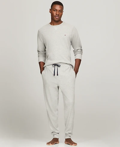 Tommy Hilfiger Men's Classic-Fit Waffle-Knit Thermal Pajama Joggers