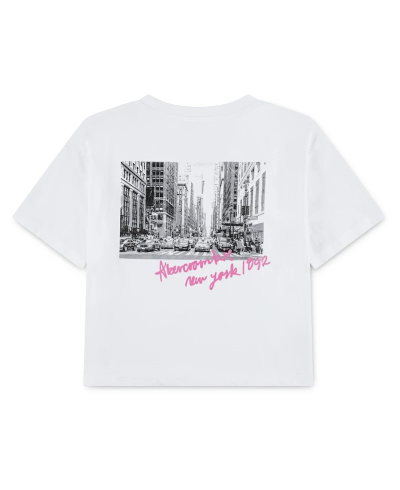 abercrombie kids Girls New York City Streets Boxy T-Shirt