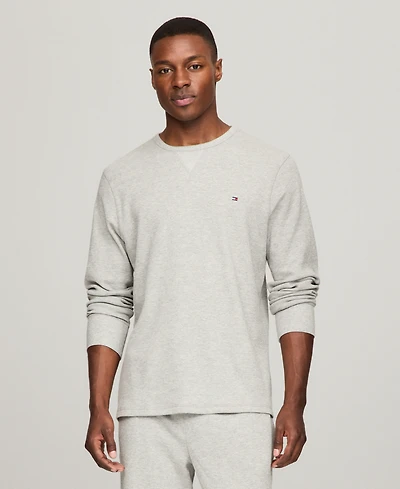 Tommy Hilfiger Men's Waffle-Knit Long-Sleeve Crewneck Thermal Top