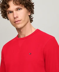 Tommy Hilfiger Men's Waffle-Knit Long-Sleeve Crewneck Thermal Top