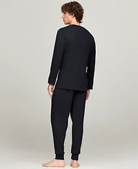Tommy Hilfiger Men's Ribbed Long-Sleeve Pajama Shirt