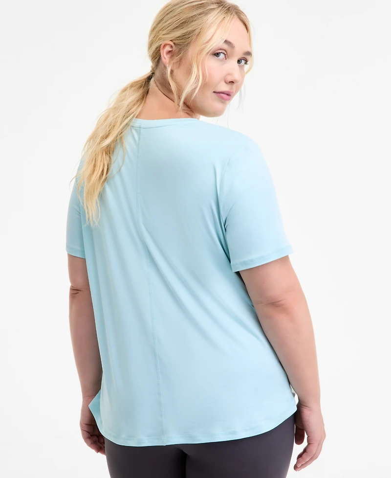 Id Ideology Plus Solid Essentials Active Tee, Created for Macy's