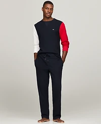 Tommy Hilfiger Men's Thermal Logo Long-Sleeve Pajama Shirt