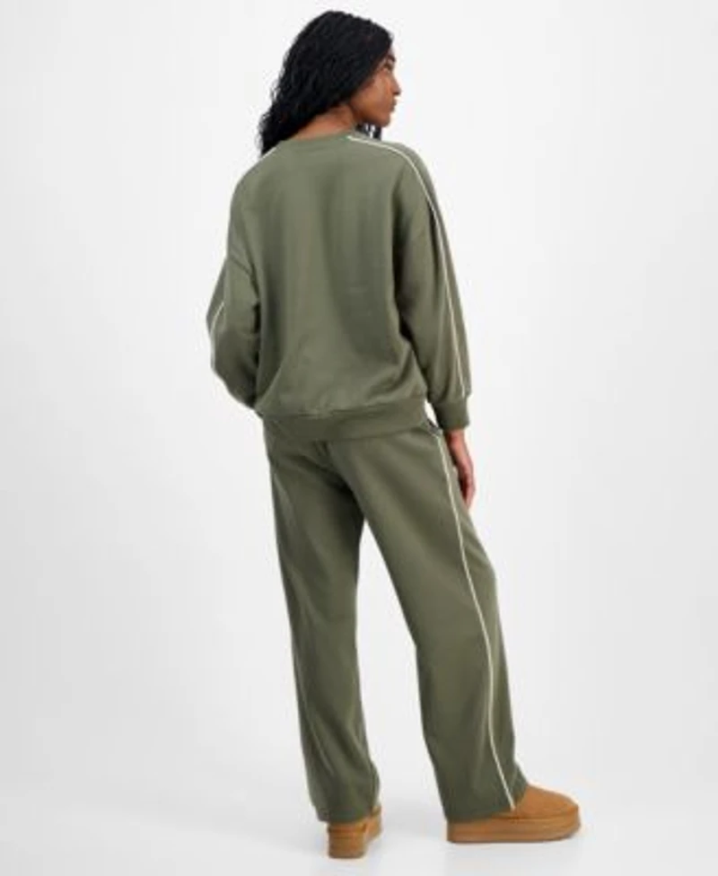 Rebellious One Juniors Yellowstone Crewneck Sweatshirt Piped Sweatpants