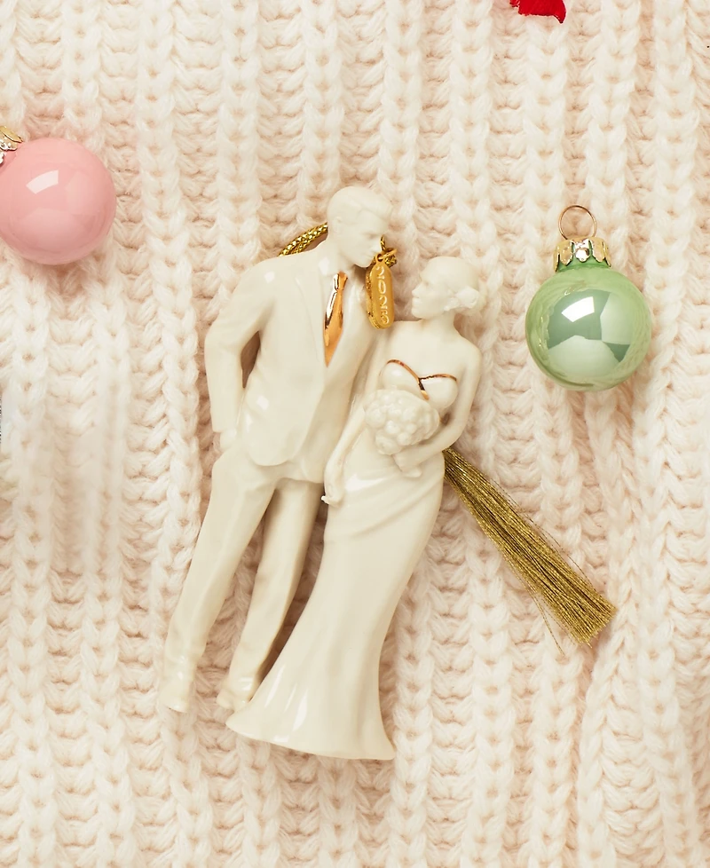 Lenox 2025 Bride & Groom Ornament