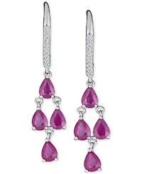 Tanzanite (3 ct. t.w.) & White Sapphire (1/10 Sterling Silver, Also Emerald, Ruby or