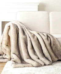 Battilo Luxury Tipped Faux Fur Throw, 60"x 80"