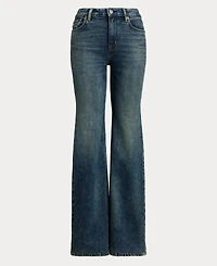 Lauren Ralph Women's High-Rise Flare Jeans