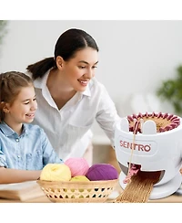 Sentro 22-Needle Pink Knitting Machine | Easy Diy Scarves & Hats | Fast Beginner & Kid-Friendly Craft Kit