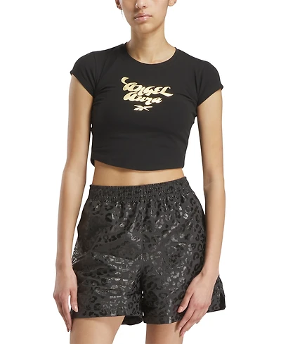 Reebok x Angel Reese Women's Cropped Graphic Tee