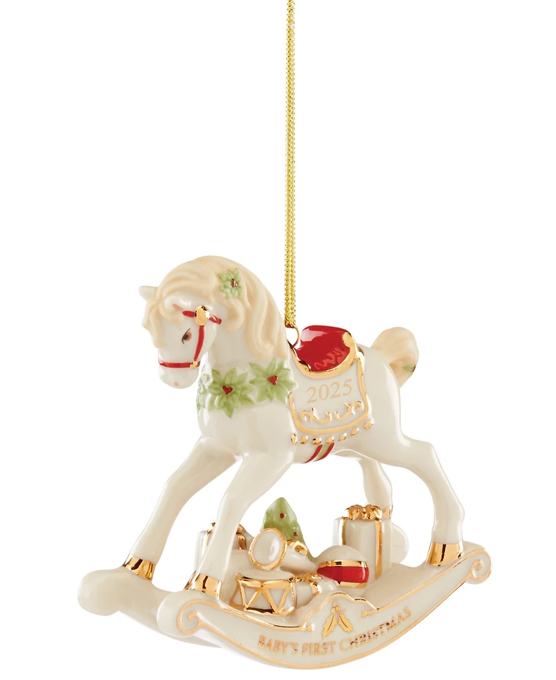 Lenox 2025 Vintage Rocking Horse Ornament