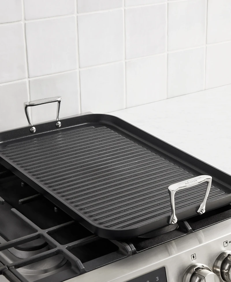 All-Clad HA1 Expert Cookware Nonstick 13" X 20" Double-Burner Grill